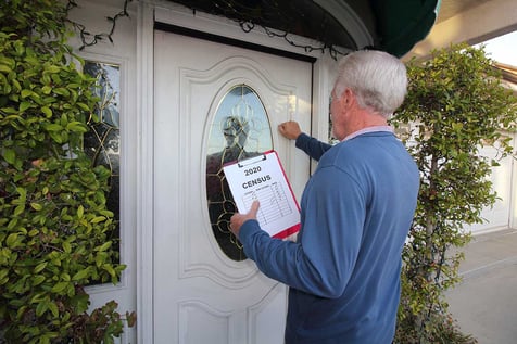 knocking on door