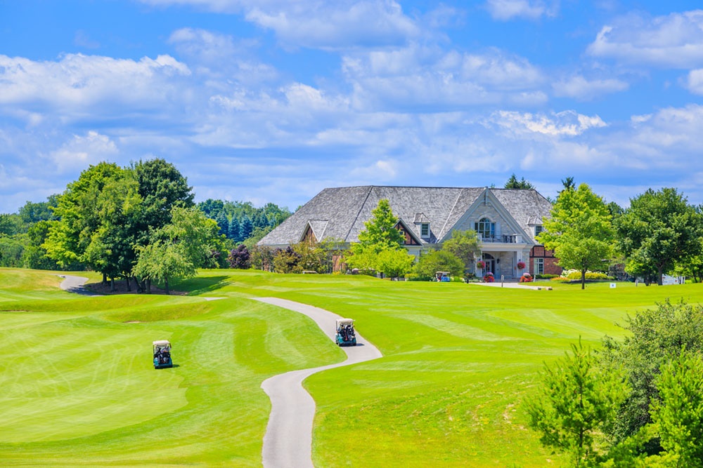 golf course house