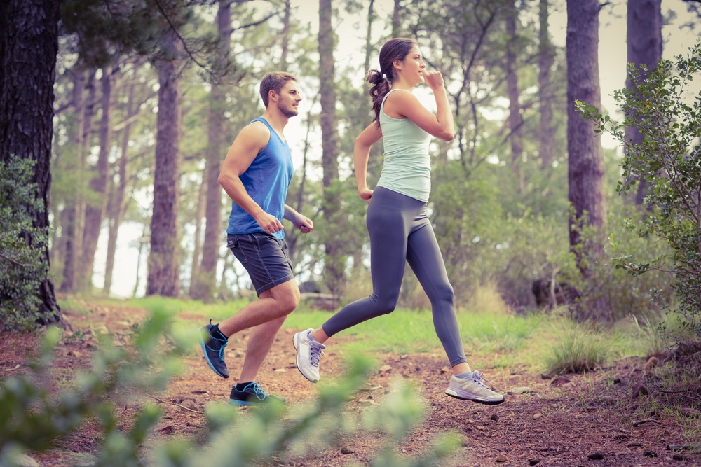 jogging couple