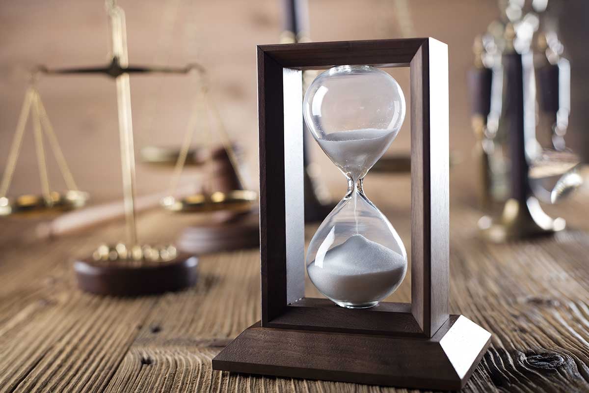 hourglass with sand